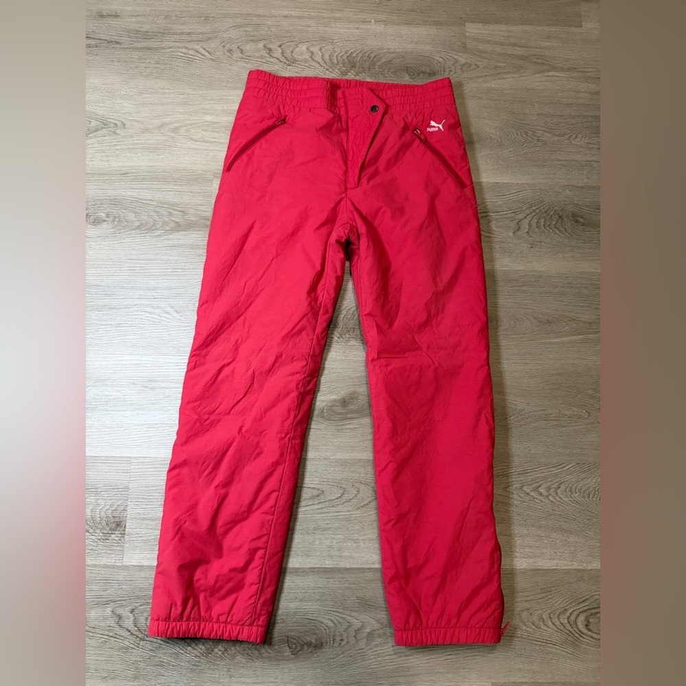Puma Men's Vintage Red 90’s Windbreaker Track Pants